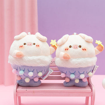 Cute Pig Mermaid Plush Doll Bag Charm